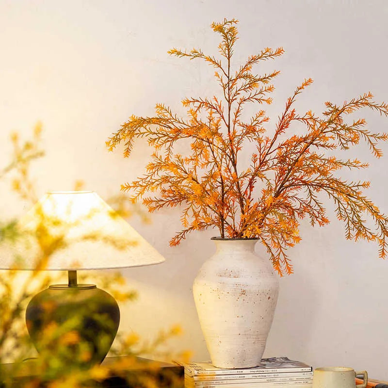 Artificial Layered Gold Rosemary Artificial Green Plant 6pcs - 42.5in