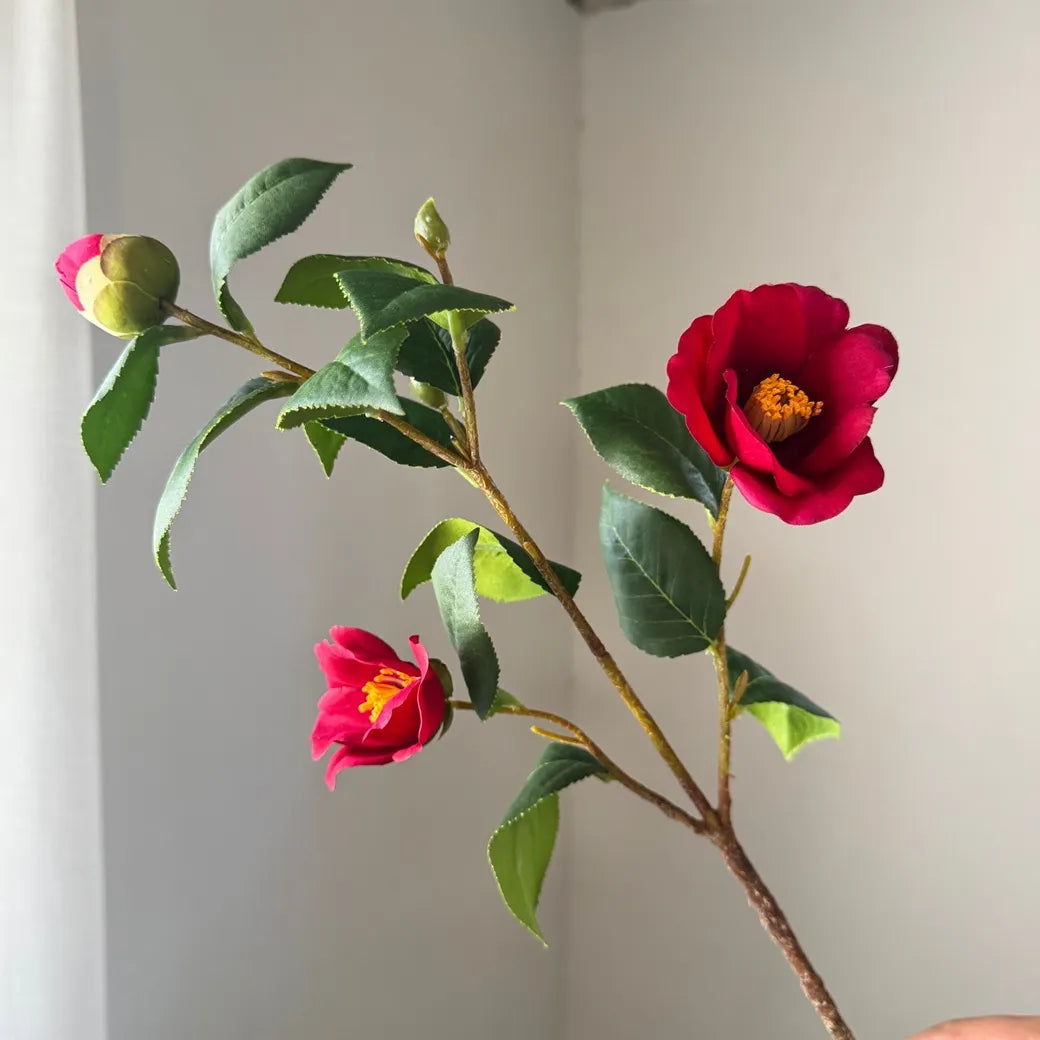 Hot Sale Camellia Artificial Flower 6pcs - 21.25in