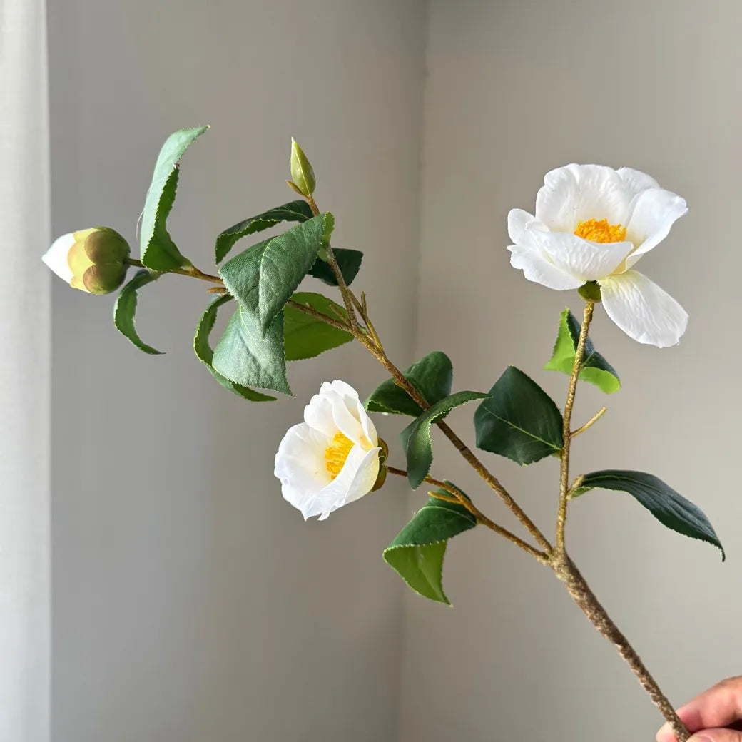 Hot Sale Camellia Artificial Flower 6pcs - 21.25in