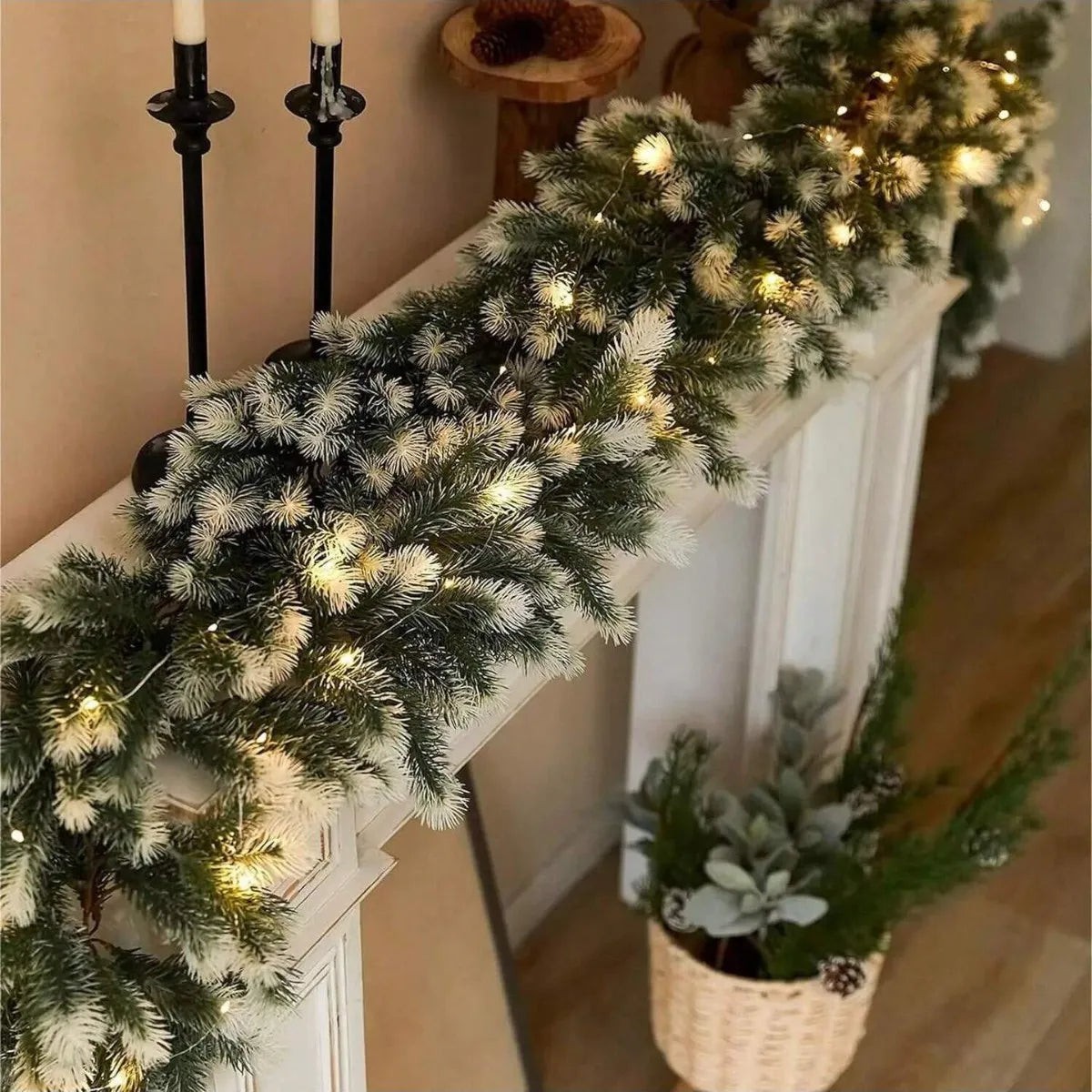 Christmas Pine Needle Rattan 1 pcs - 70.1in