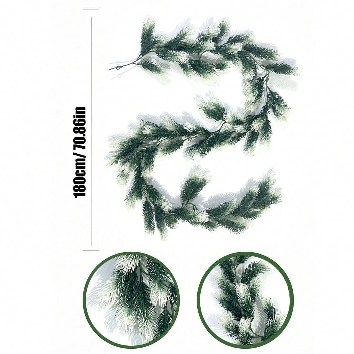 Christmas Pine Needle Rattan 1 pcs - 70.1in