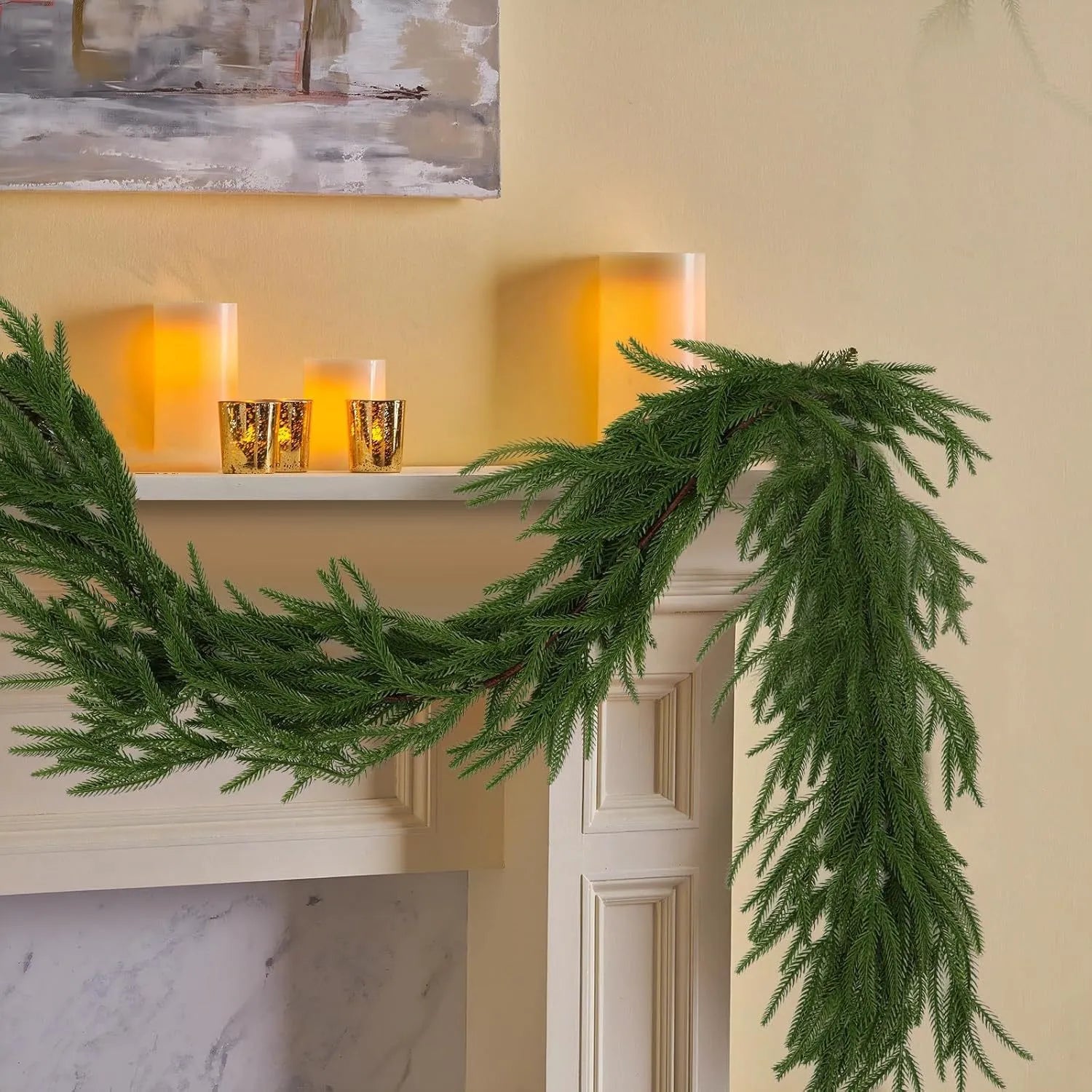 Feel Pine Needle Pine and Cypress Rattan 1 pcs - 59in, 70.9in, 106.3in