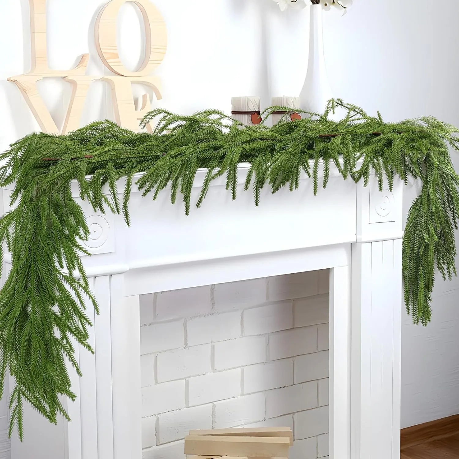 Feel Pine Needle Pine and Cypress Rattan 1 pcs - 59in, 70.9in, 106.3in