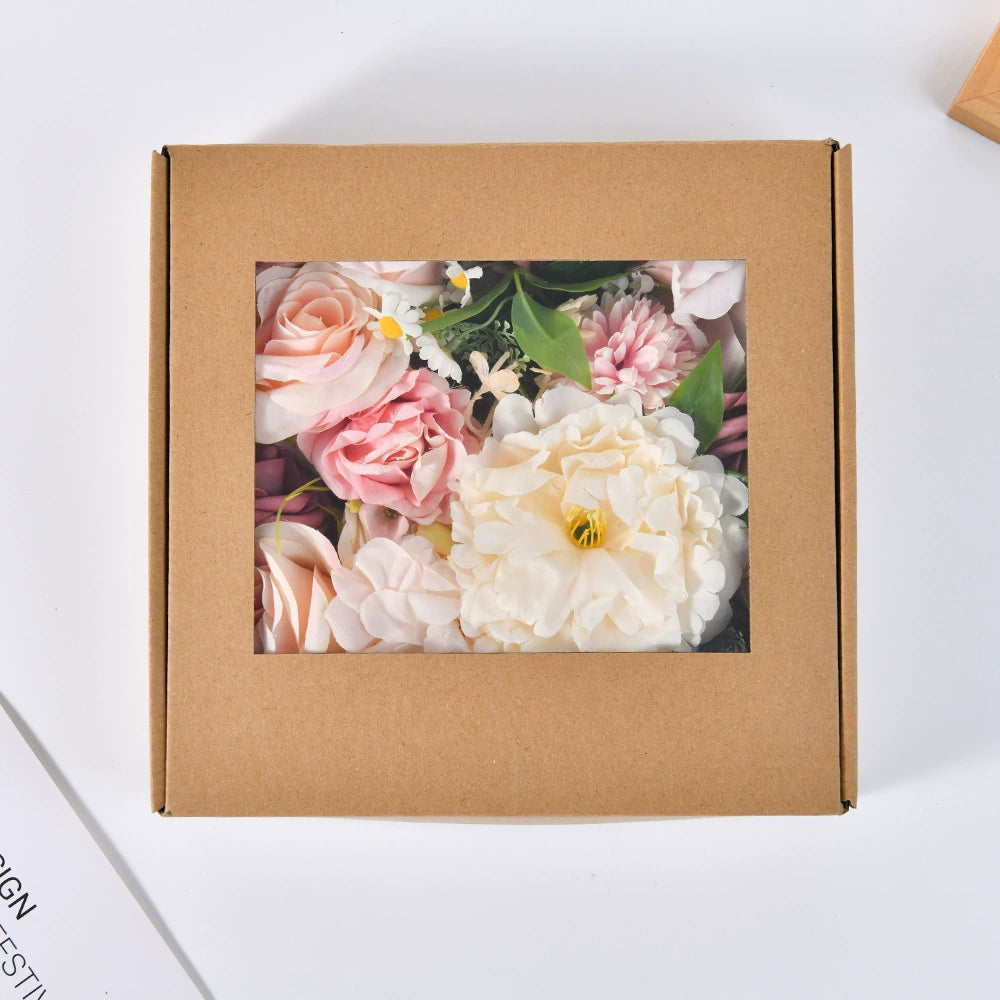 DIY flower box with Rouge pink