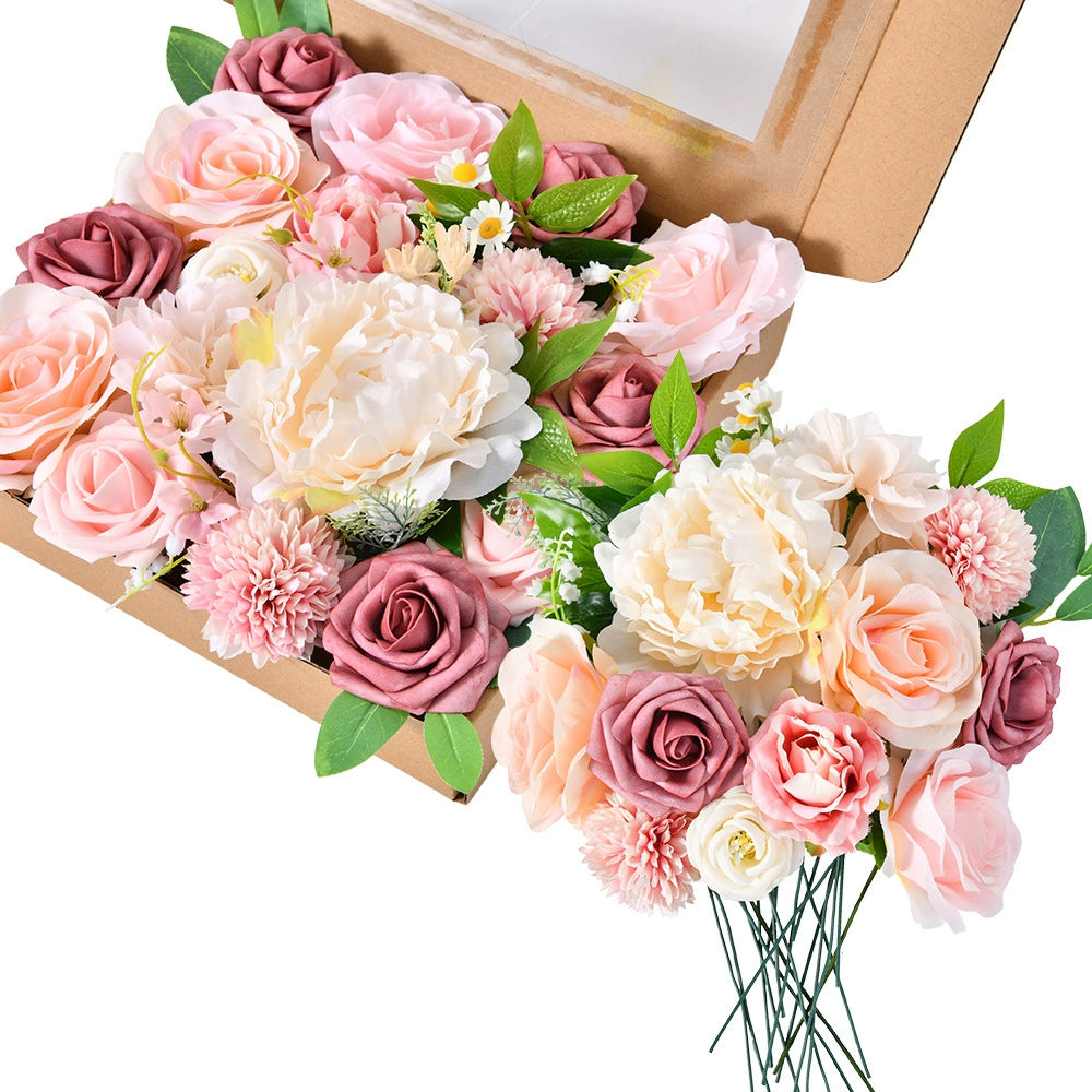 DIY flower box with Rouge pink