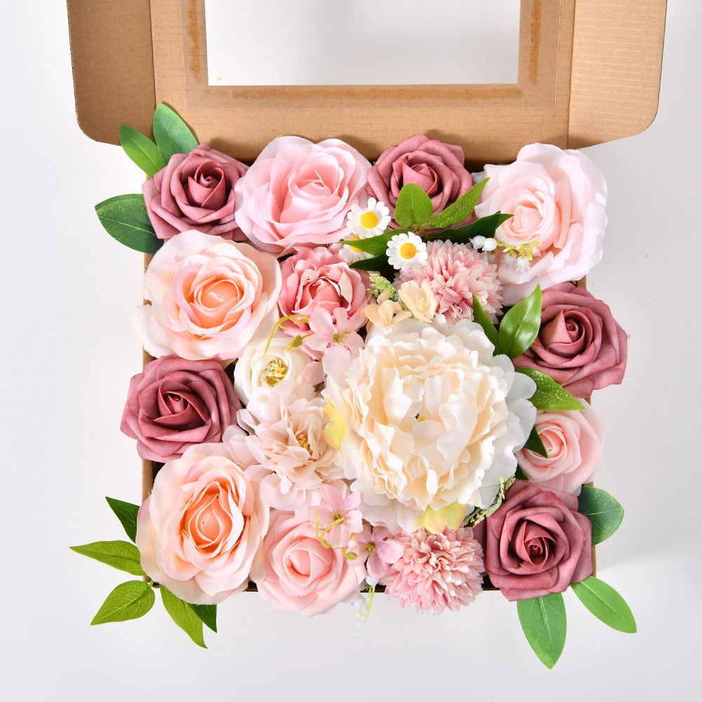DIY flower box with Rouge pink