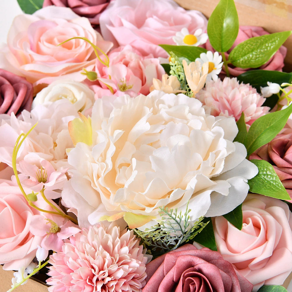 DIY flower box with Rouge pink