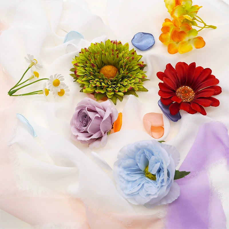 DIY flower box with rainbow color