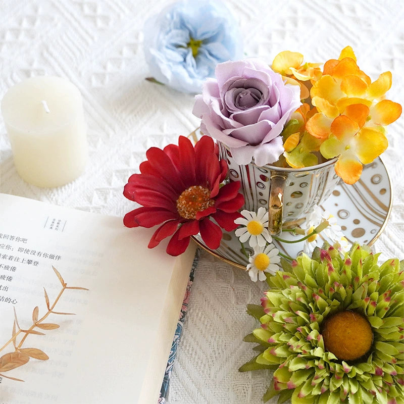 DIY flower box with rainbow color