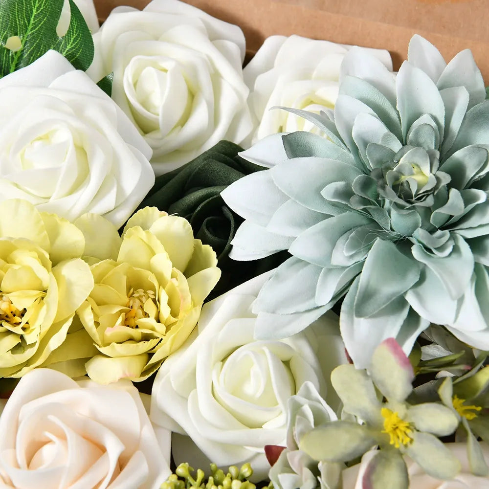 DIY flower box with Green color