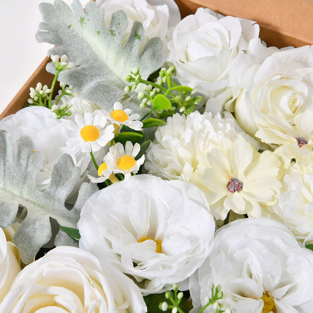 DIY flower box with white color