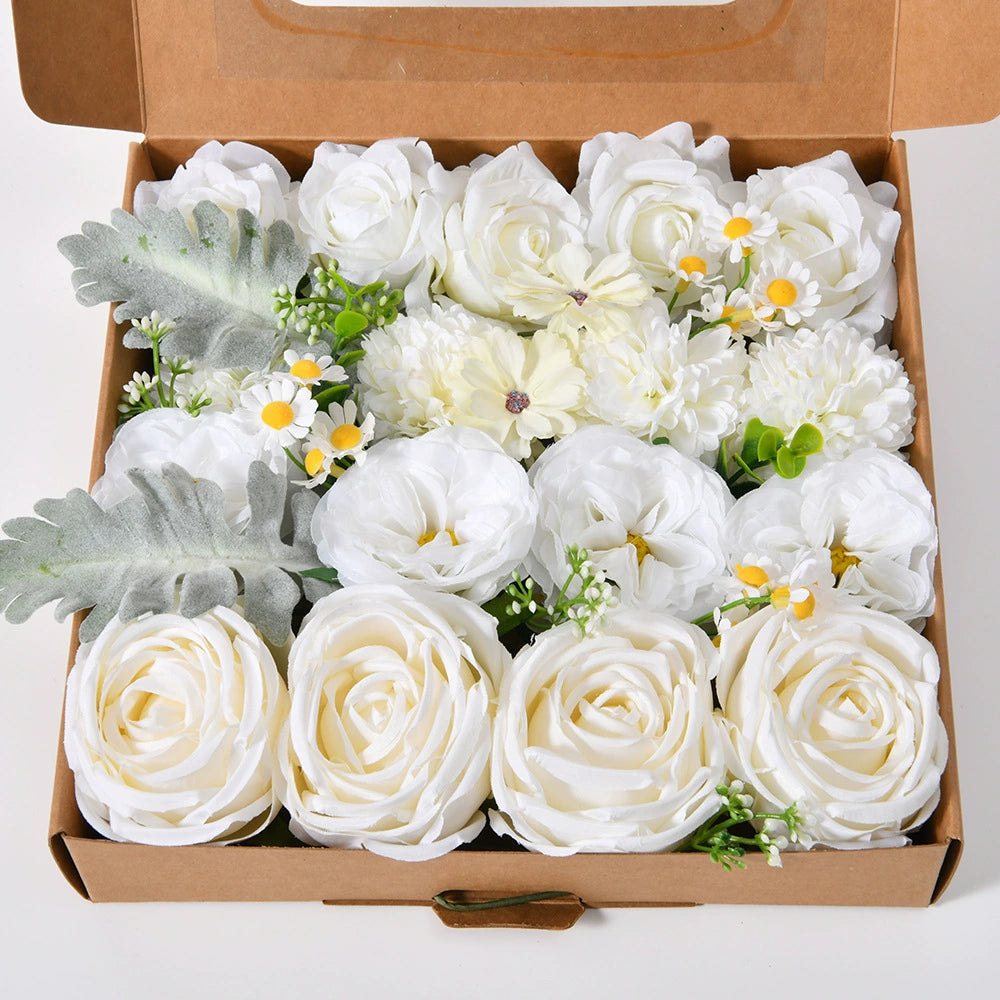 DIY flower box with white color