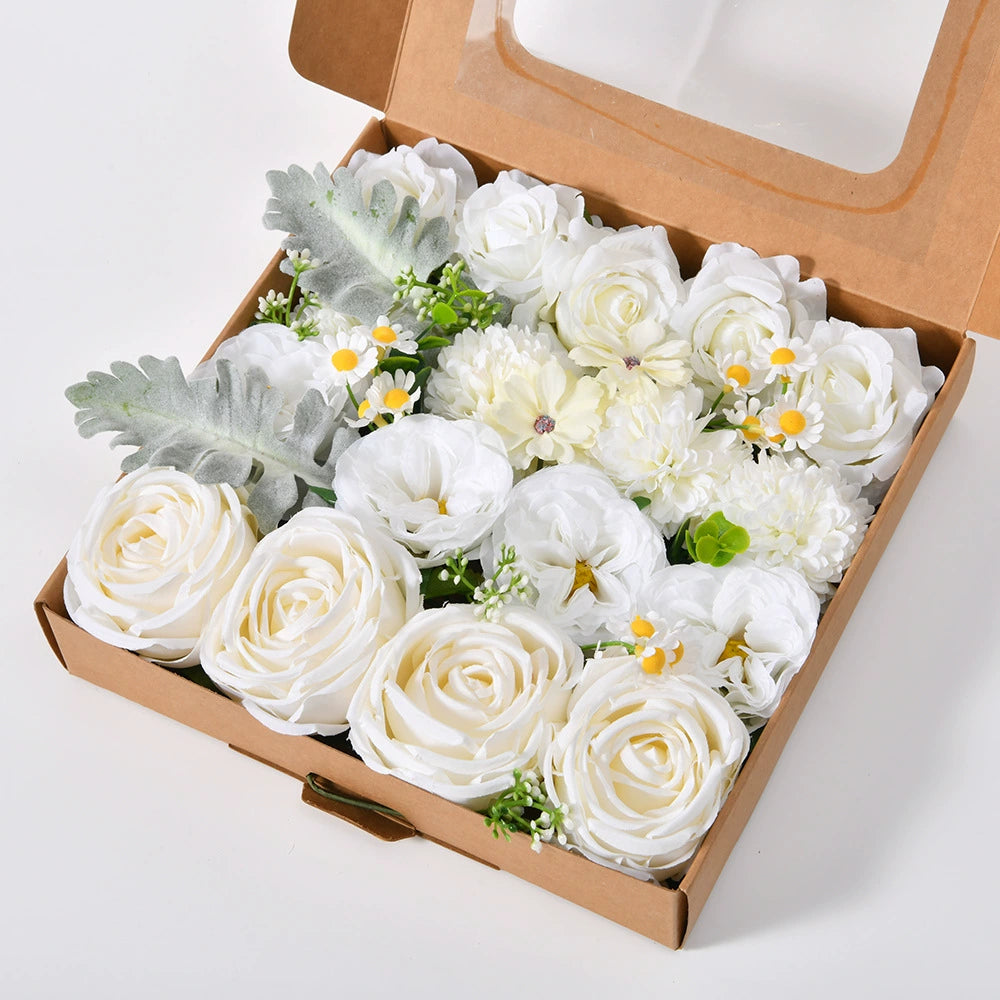 DIY flower box with white color