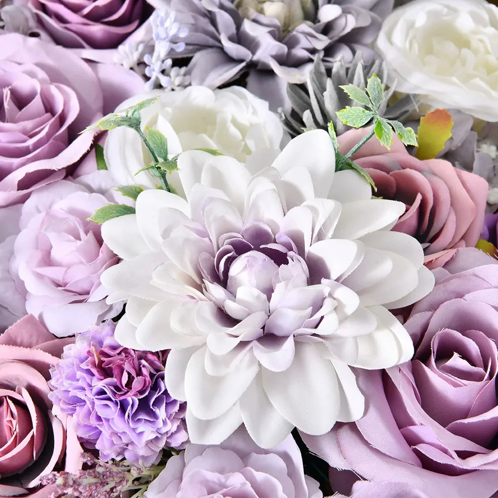 DIY flower box with Grey purple
