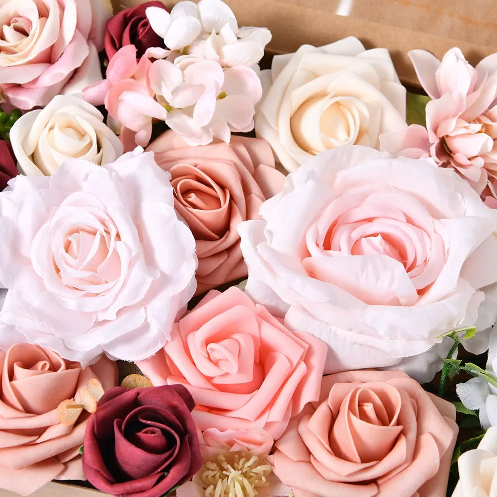DIY flower box in pink color