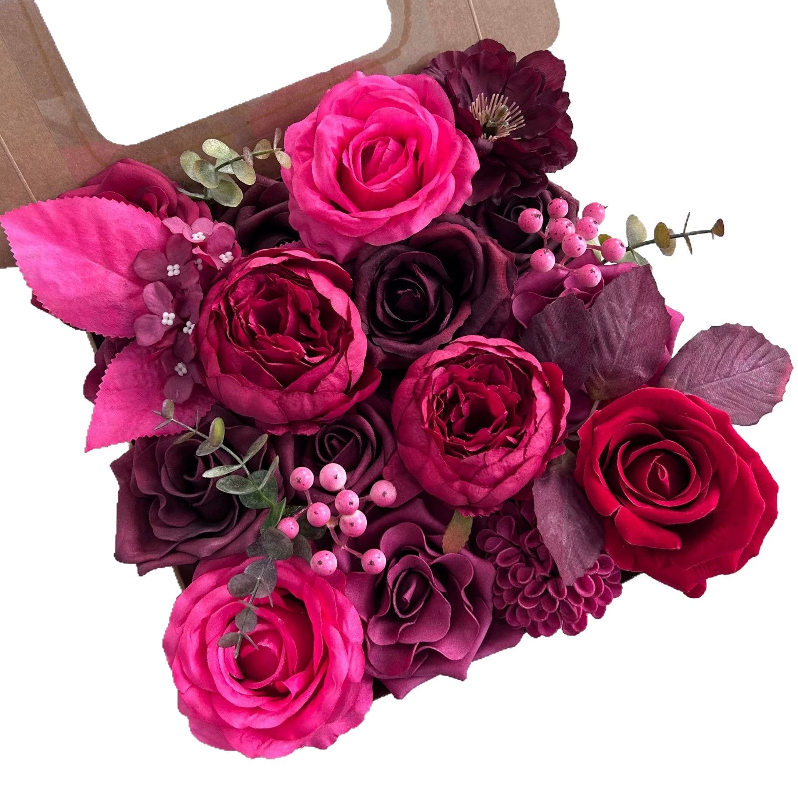 DIY flower box with rose red