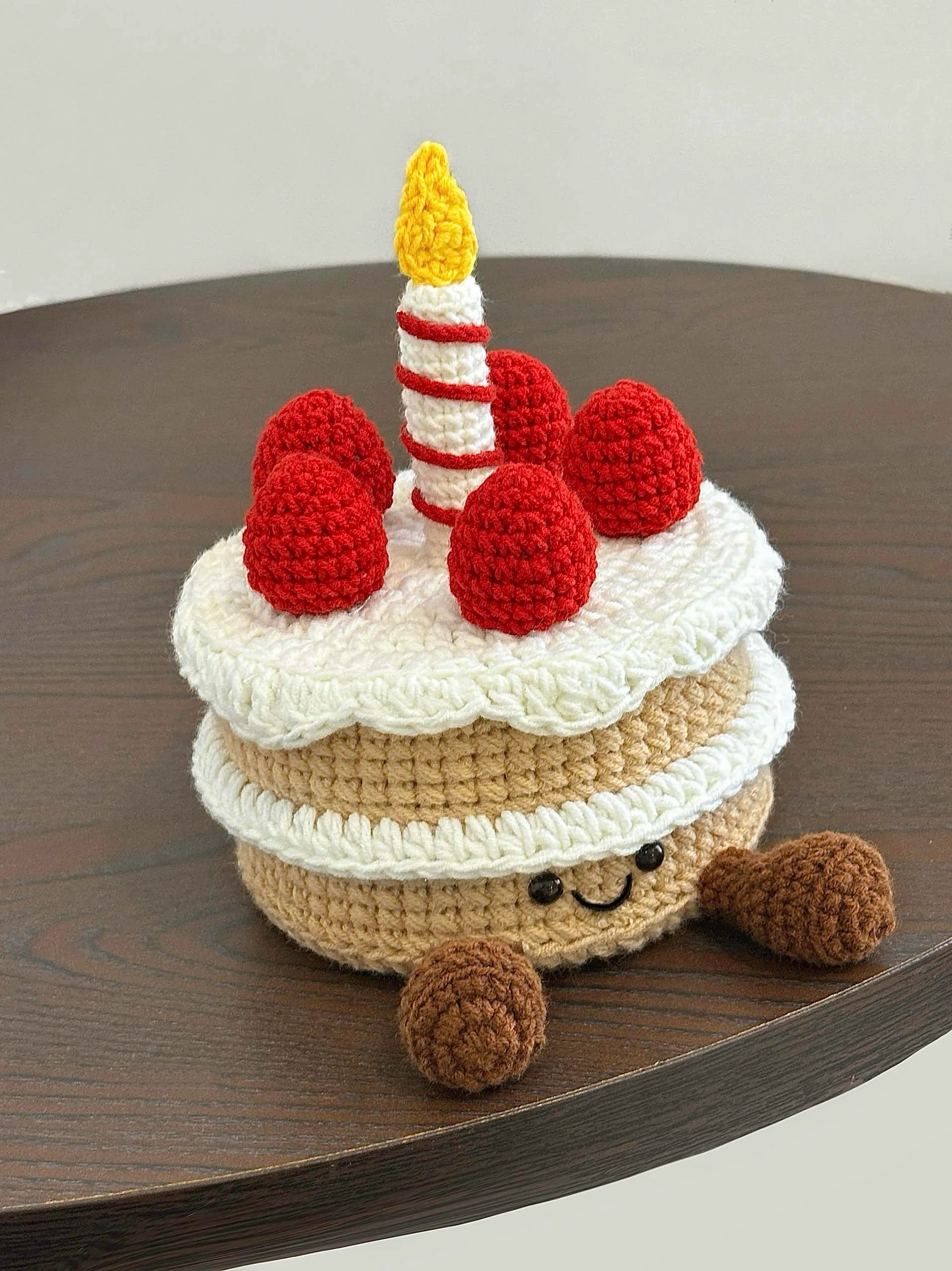 Khaki Doll cake crochet kit