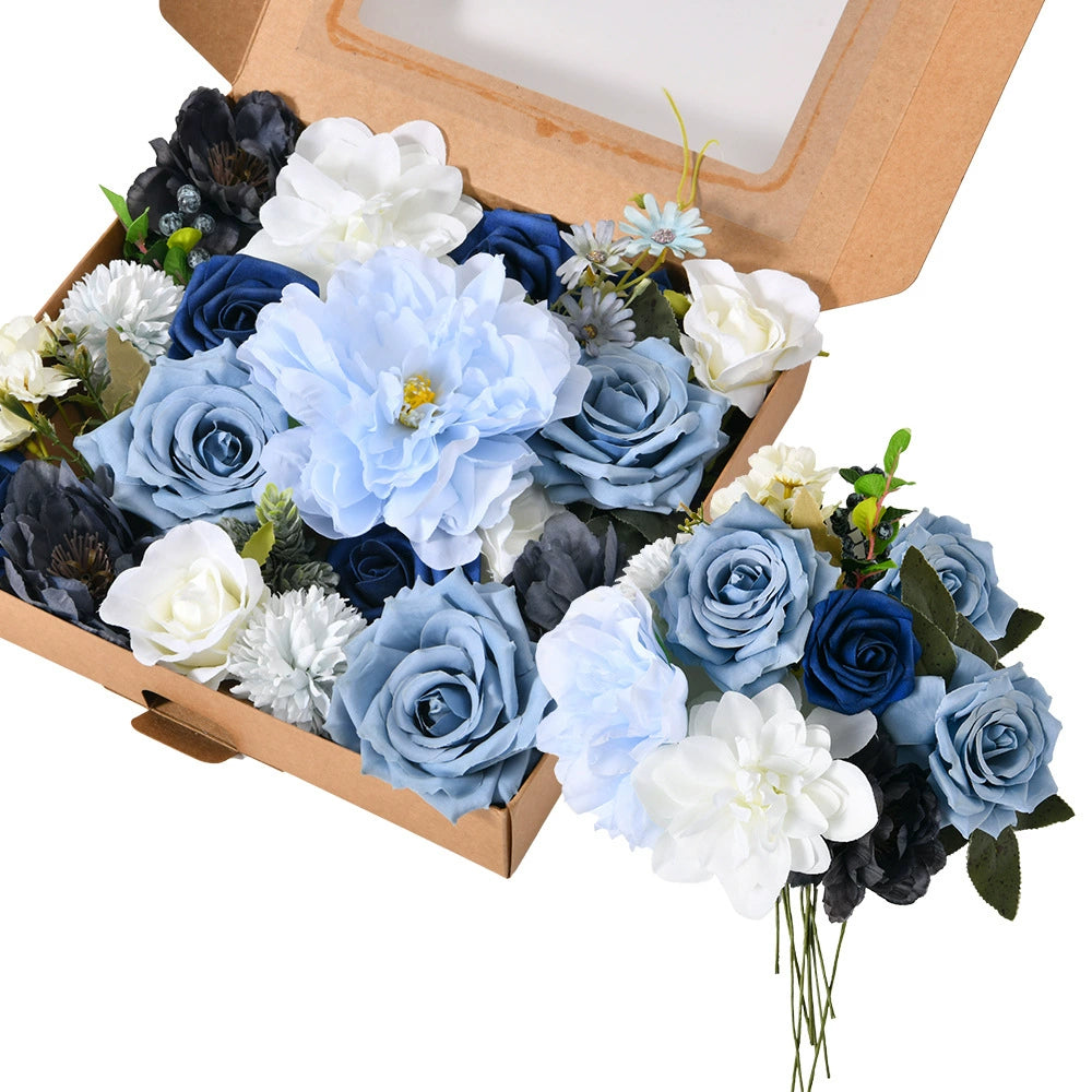 DIY flower box with Hazy blue