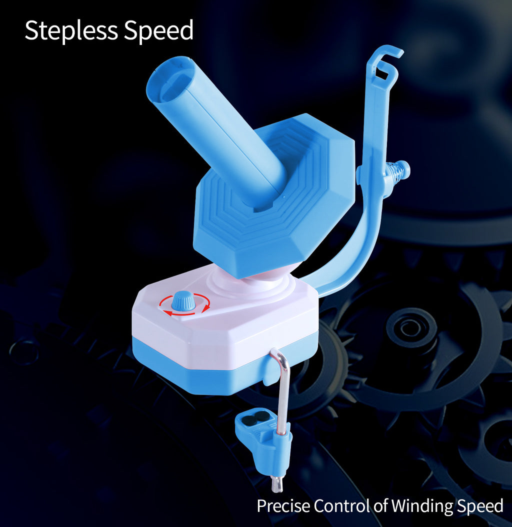 Electric yarn winder, yarn ball organizer, USB interface