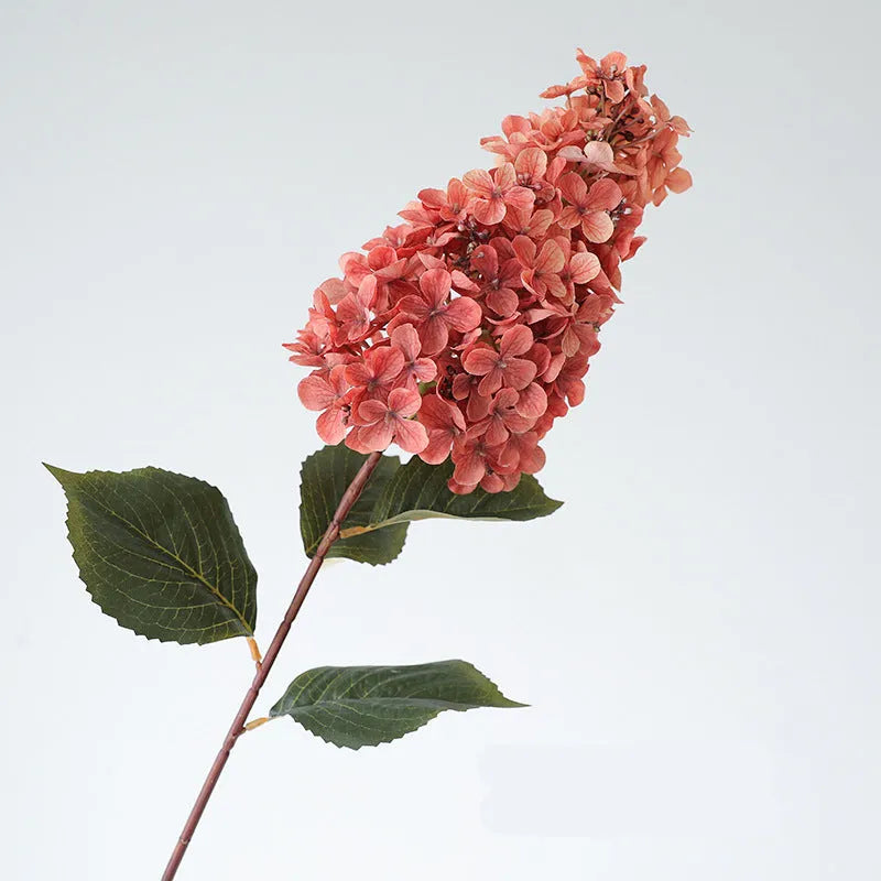 Vintage Autumn Color Pagoda Hydrangea Artificial Flowers 6pcs - 32.7in