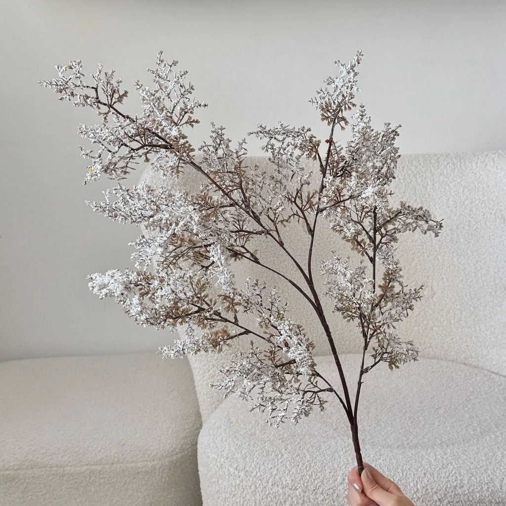 Frosted Artificial Green Plant Fake Flower 6pcs - 44in