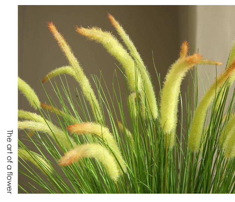 Artificial Flower 5-Headed Dog Tail Grass Bundle Fake Flower Decoration