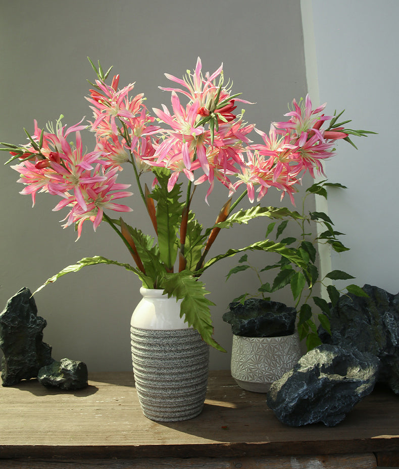 Artificial Flower Single Branch Purple Plum Blossom Indoor Decoration