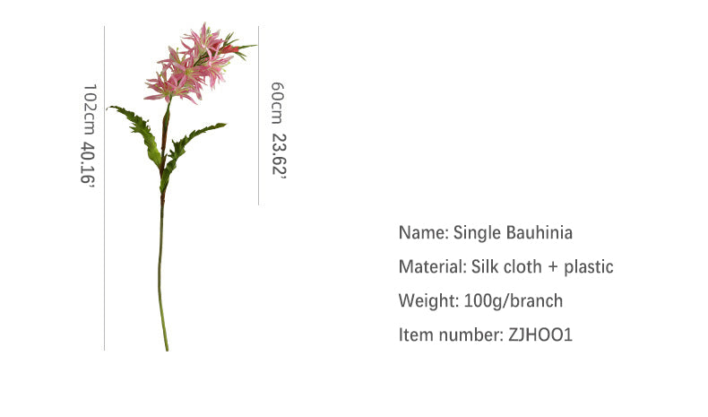 Artificial Flower Single Branch Purple Plum Blossom Indoor Decoration