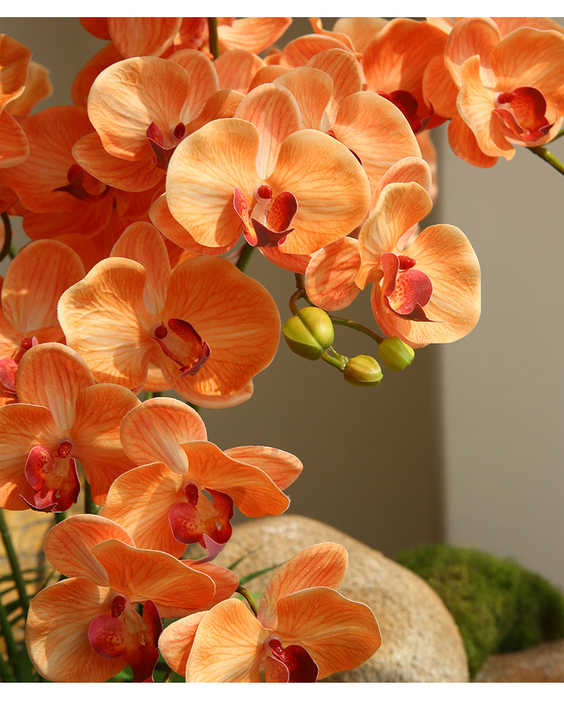 Artificial Flower 9-Head Phalaenopsis  Home Decoration Wedding Scenery Display  3D Printing
