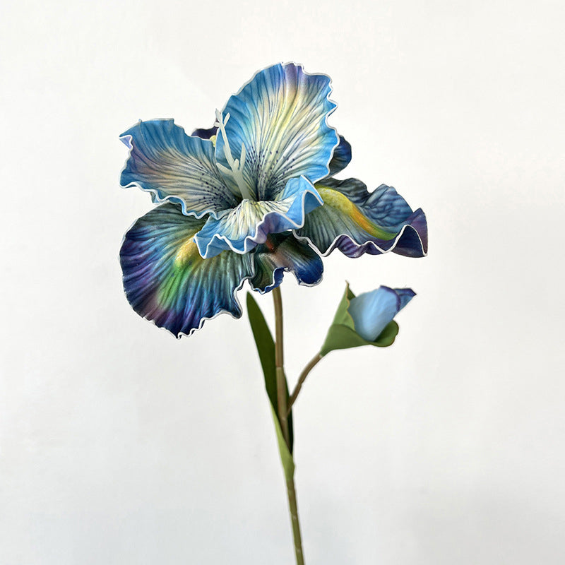 2 Iris Flowers EVA Realistic Touch Artificial Flowers