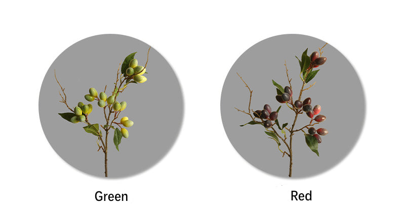 Artificial Flower Olive Fruit