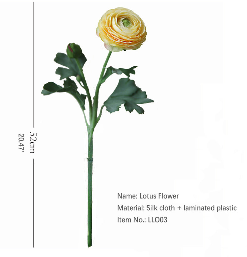 Two-Headed Lotus Peony Artificial Flower Fake Flower Arrangement