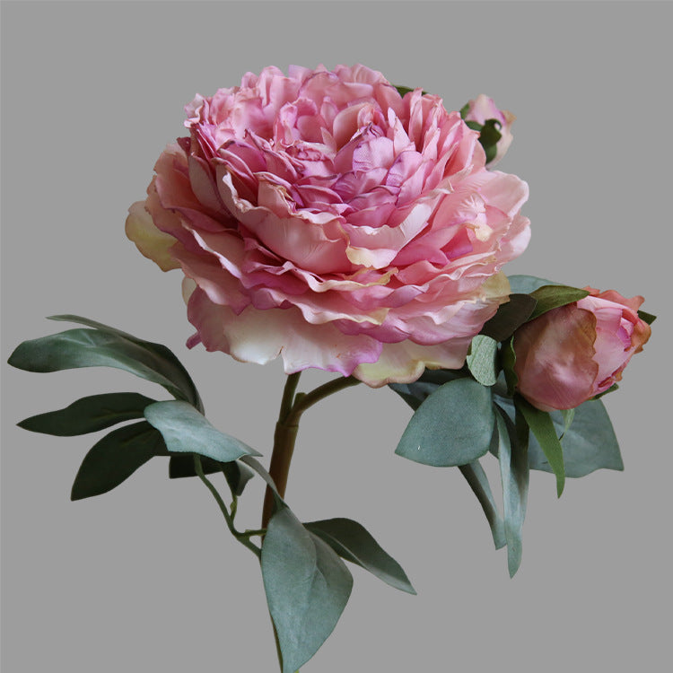 Burnt Edge Large Peony Artificial Flower Table Decoration Fake Flower