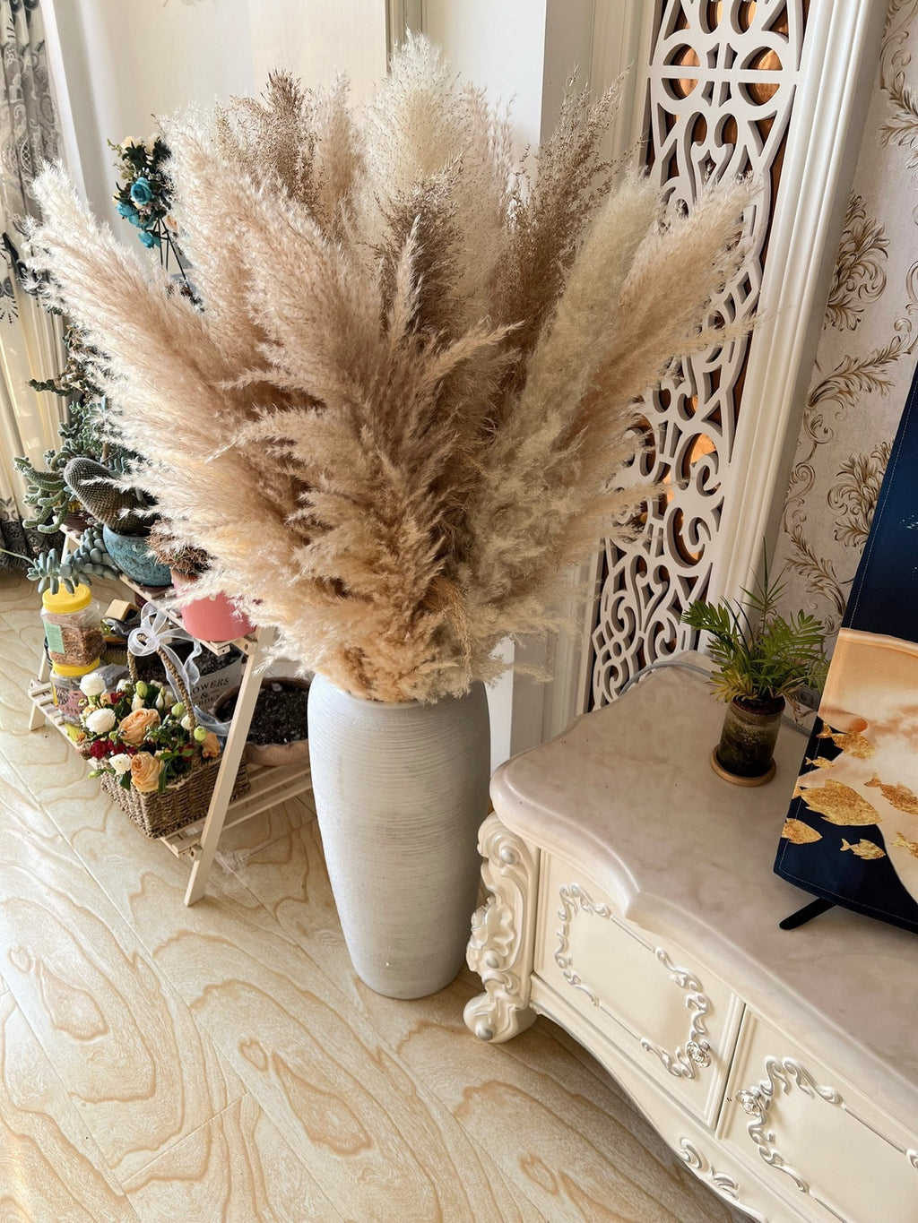 Large Reed Real Flower Dried Flower