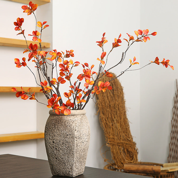Red Maple Leaf  Artificial Flower  Autumn Artificial Maple Leaf  Artificial Green Plant