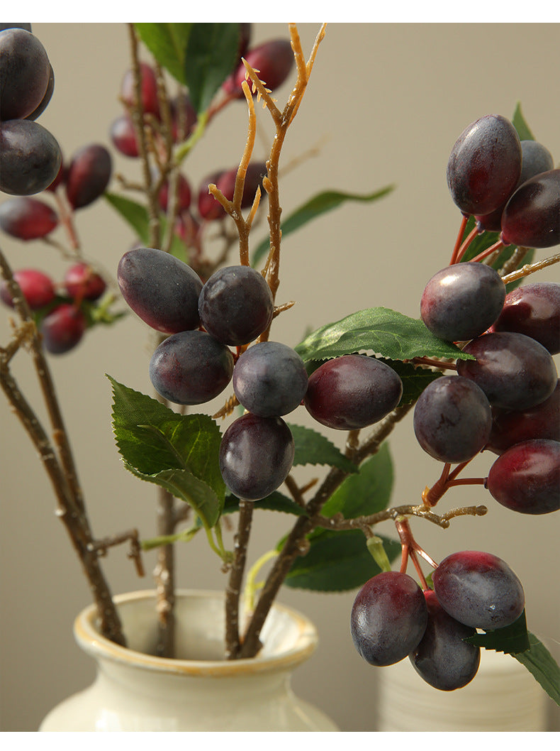 Artificial Flower Olive Fruit