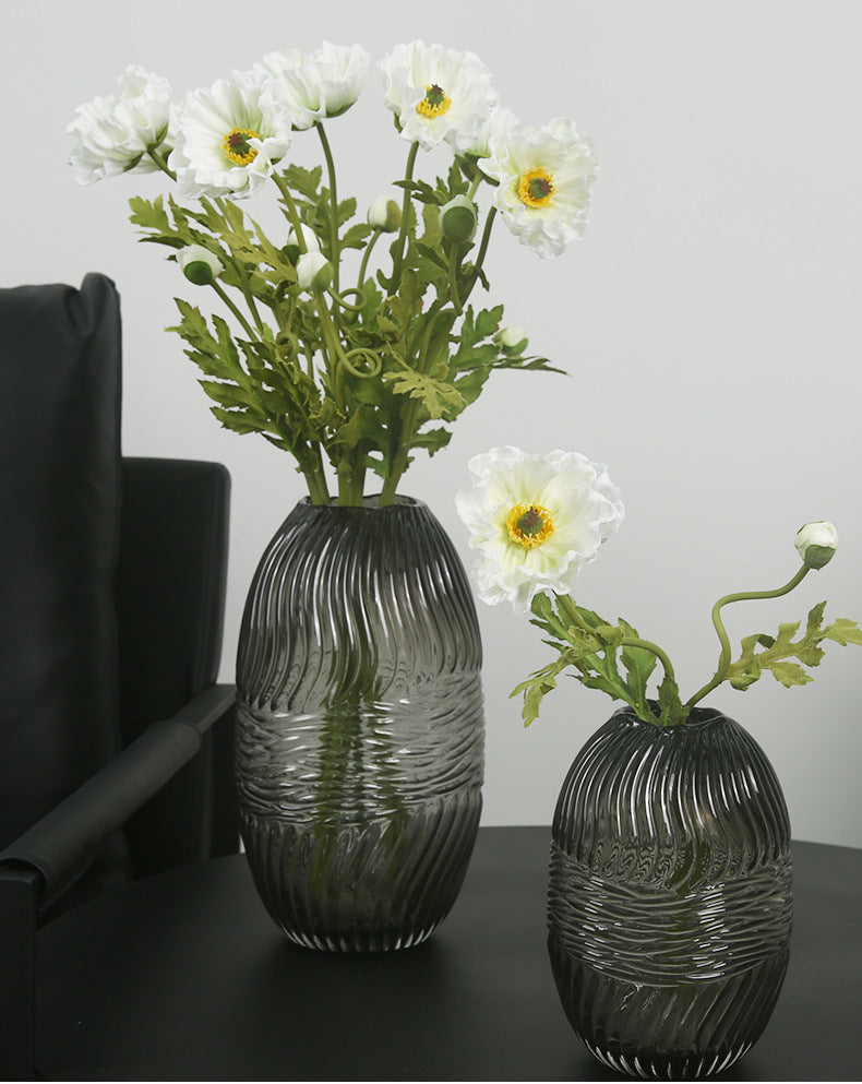 Artificial Flowers Fake Flowers Flocked Poppy Realistic Poppy