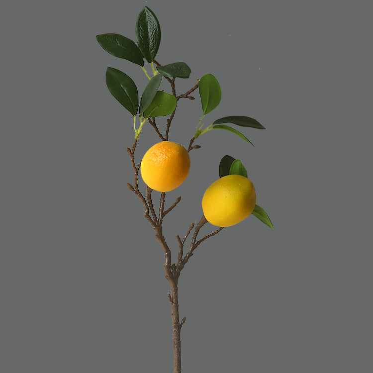 Lemon Branch Fresh Fruit Artificial Flower Fake Flower Restaurant Decoration