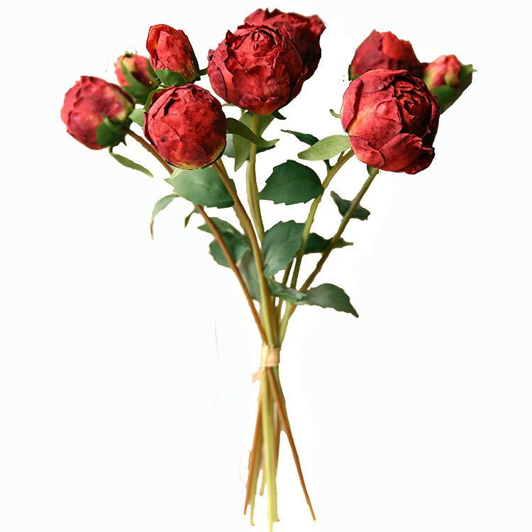 Handwritten Peony Bud Artificial Flower Fake Flower