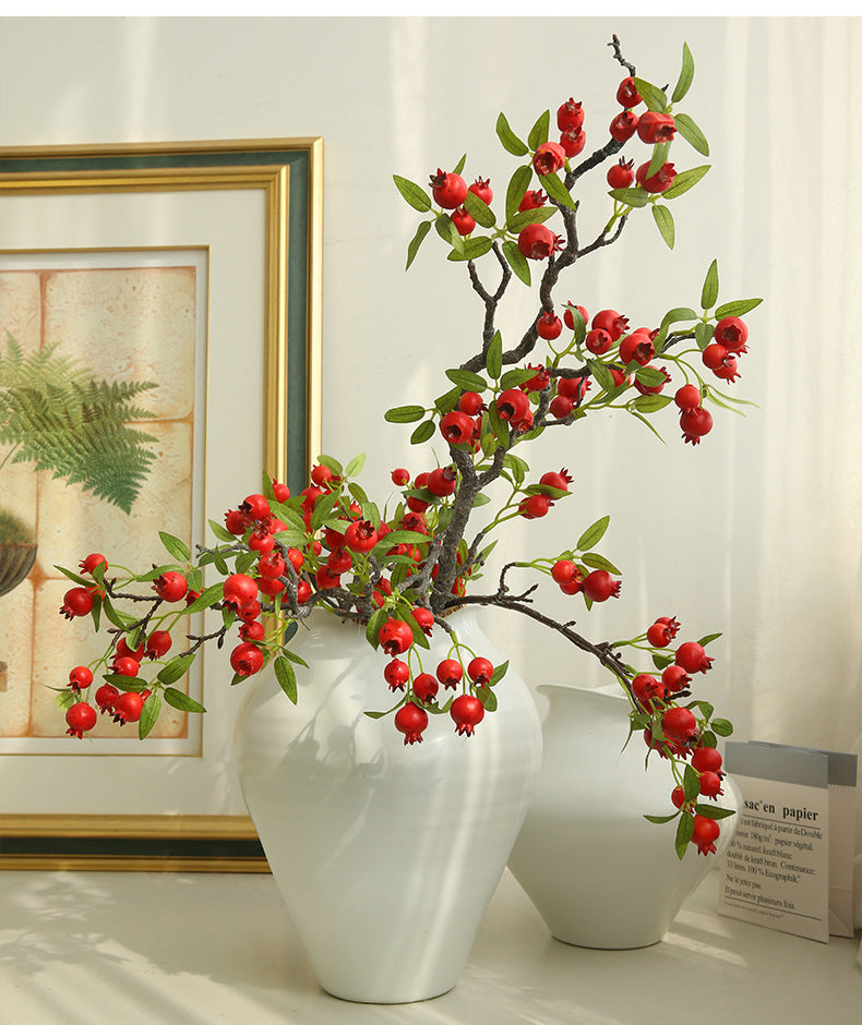 Artificial Hawthorn Fake Flower Fake Fruit Decoration Display