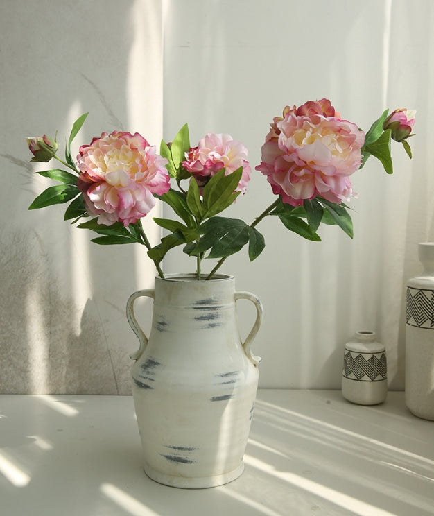 Artificial Flower Two-Headed Peony