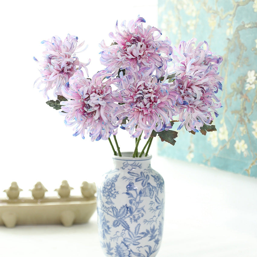 Artificial Chrysanthemum 3D Printed Flower Peony Chrysanthemum Fake Flower