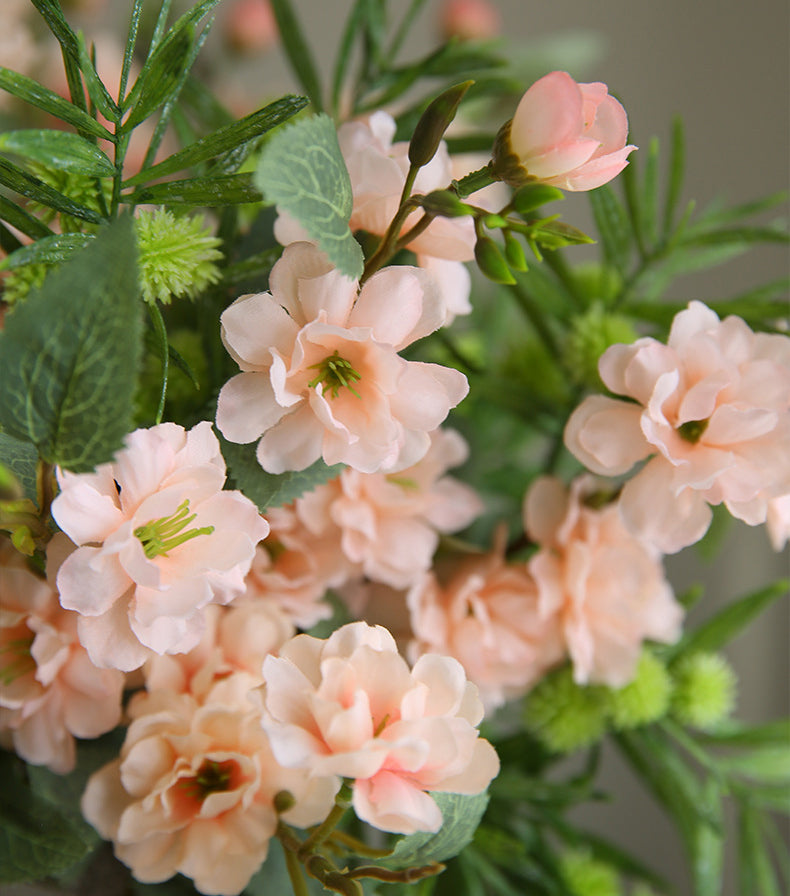 Artificial Flower Camellia Silk Flower Home Dining Table Decoration Flower Arrangement