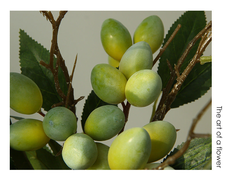 Artificial Flower Olive Fruit