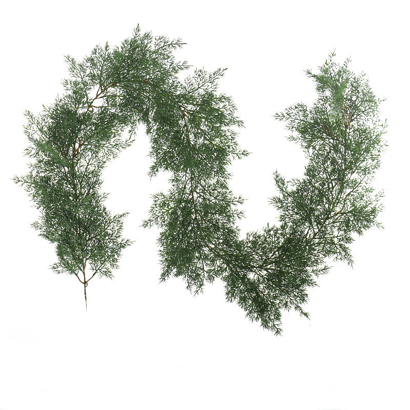 Christmas Pine Needle Rattan Decoration Door Hanging 2pcs - 78.74in