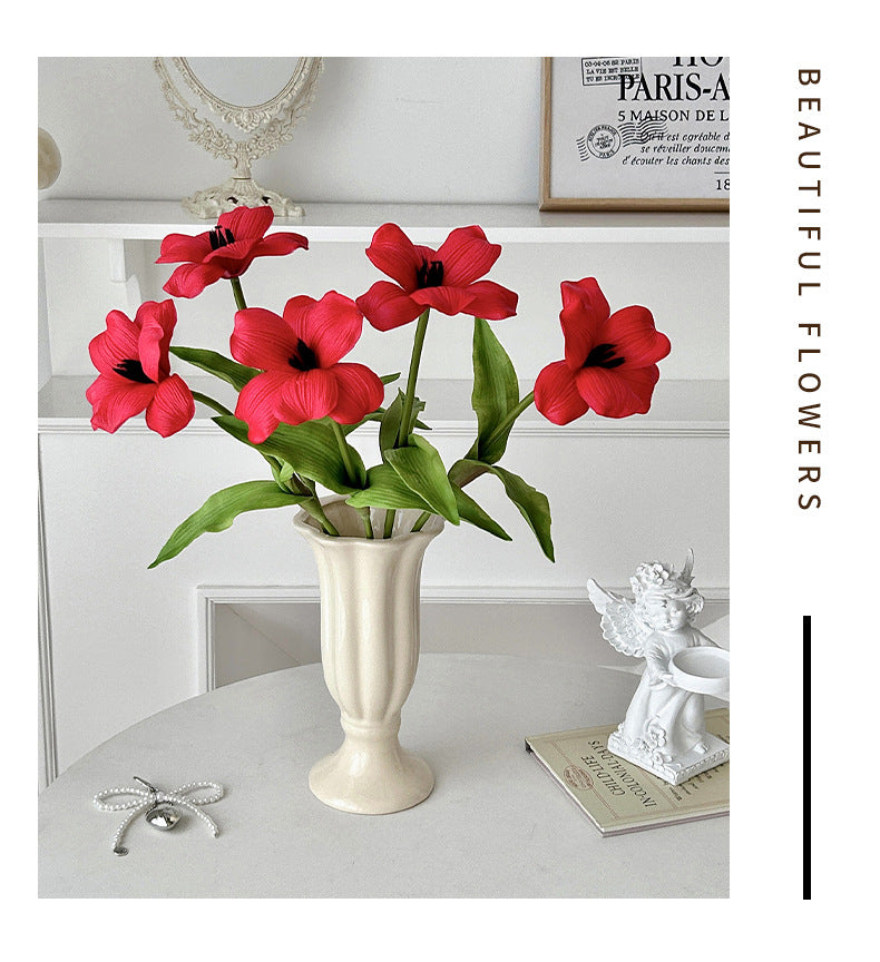 High-Quality PU Feel Brownie Tulip