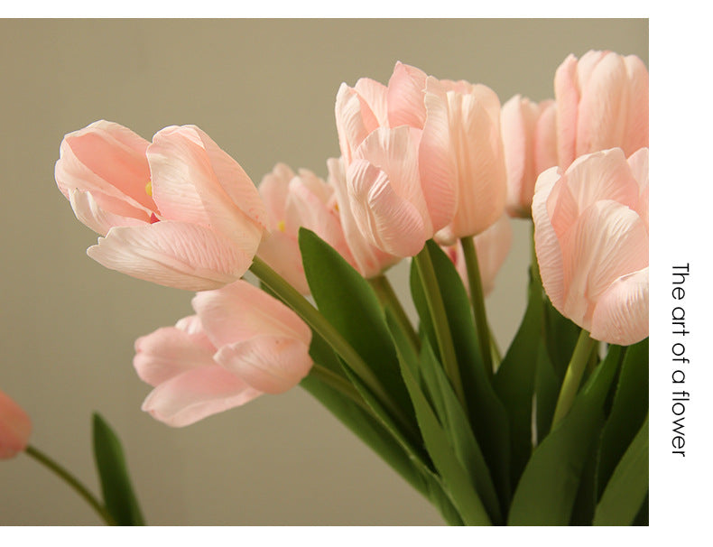 Artificial Flower Single Stem Realistic Tulip Home Decor  Artificial Flower Arrangement