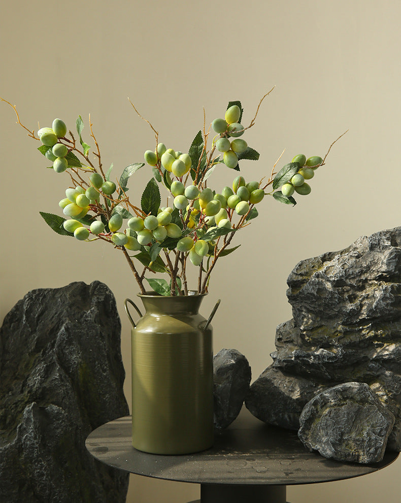 Artificial Flower Olive Fruit