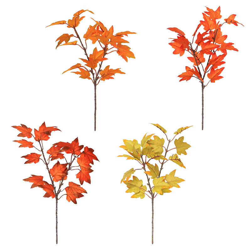 Artificial Maple Leaf 12pcs - 15.75in