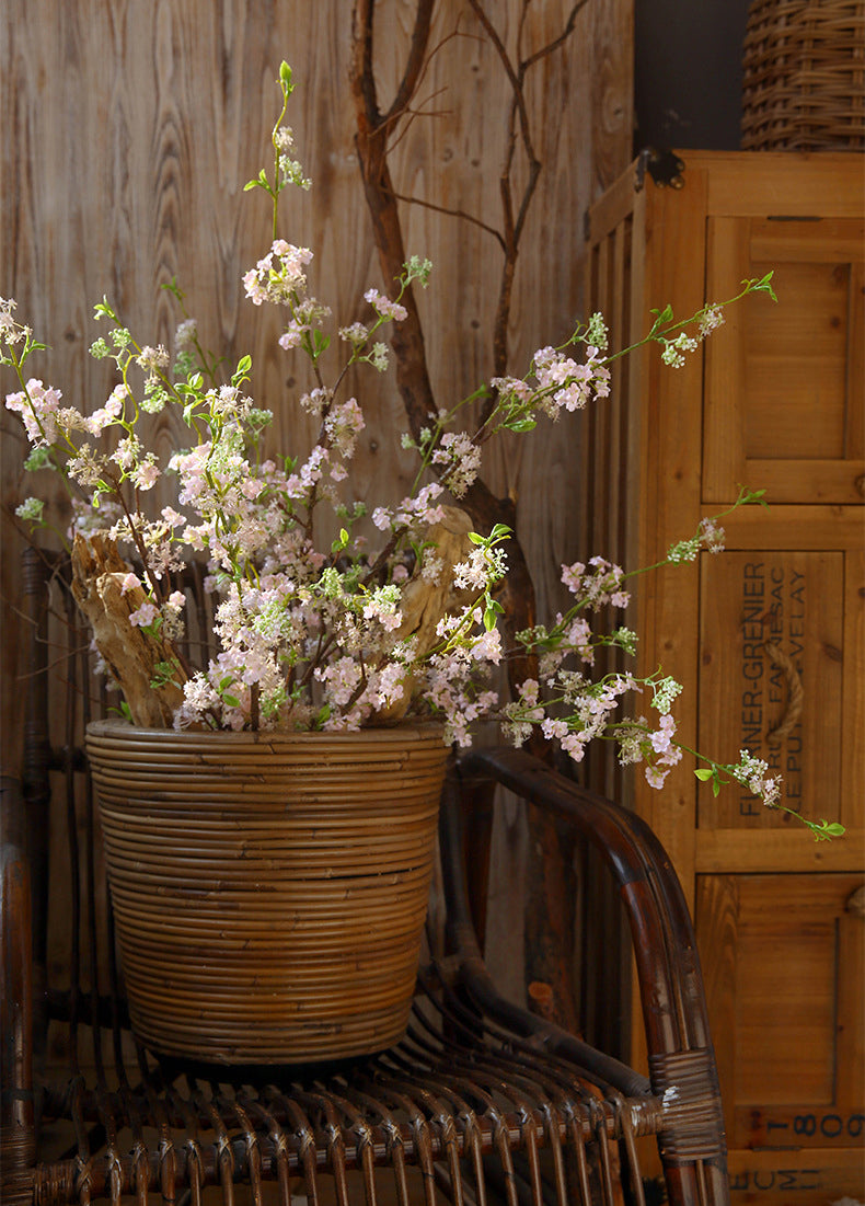 Fake Flower Snow Willow American Country Style Plastic Artificial Flower Arrangement